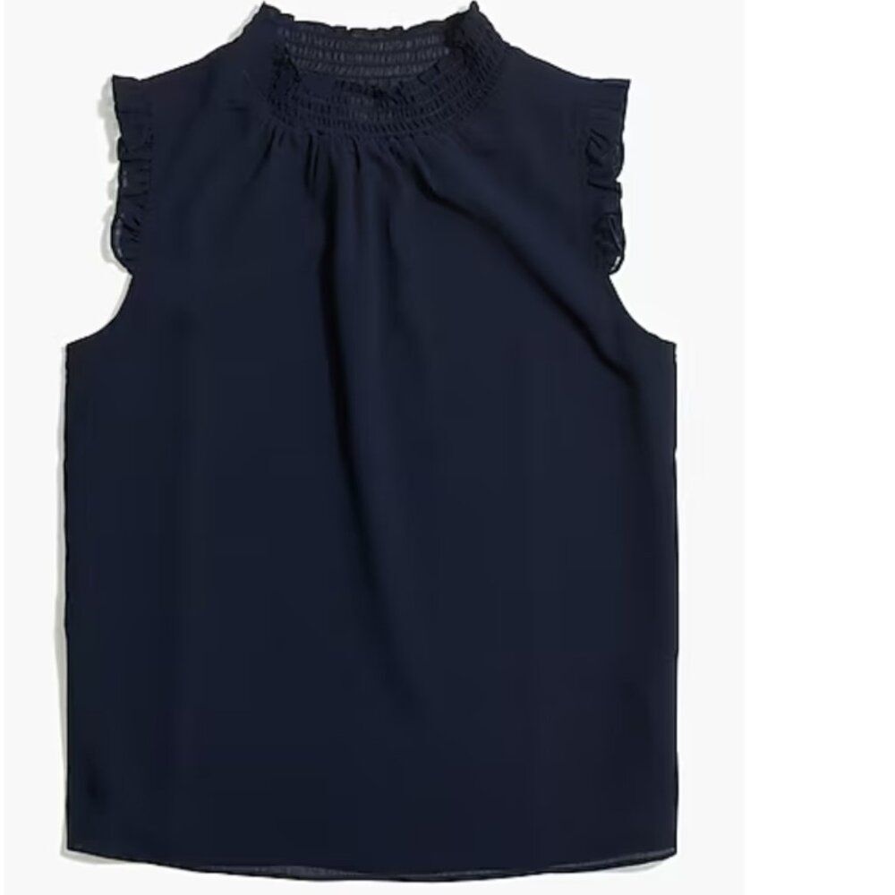 J.Crew Factory Smocked Neck Top - Size 6 - NWT
